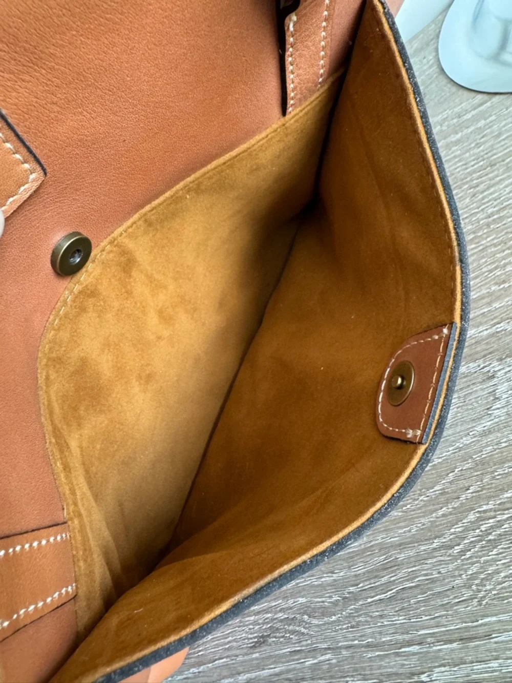 Patricia Nash Alanya Leather Tote Bag in Cognac Brown - Picture 5 of 15